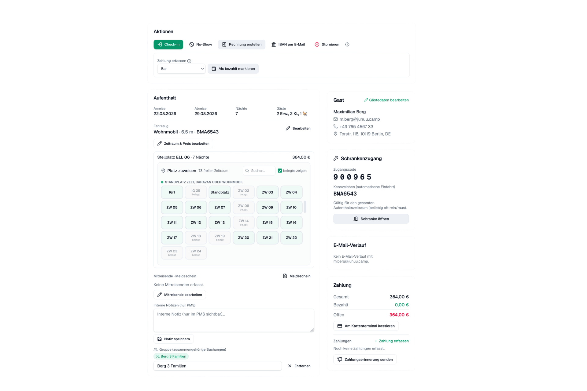 Camping Software für Verwaltung und PMS